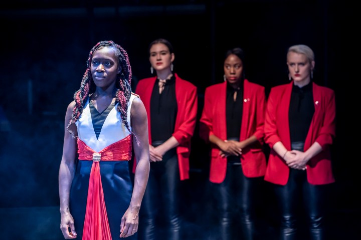 09 RET MACBETH - L-R Ony Uhiara (Lady Macbeth), Bryony Davies (1stWitch),Nicola May-taylor (3rdWitch),Charlotte marriam (2ndWitch)  image Johan Persson.jpg