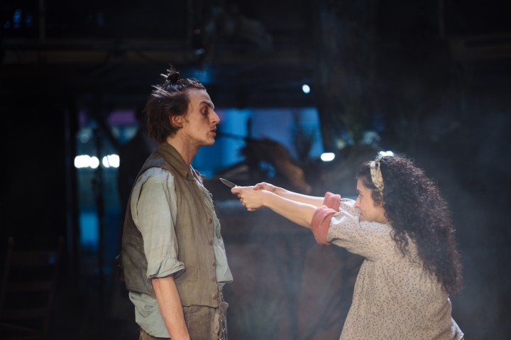 03 RET Wuthering Heights - L-R Alex Austin (Heathcliff) &amp; Rakhee Sharma (Cathy) - image Helen Murray